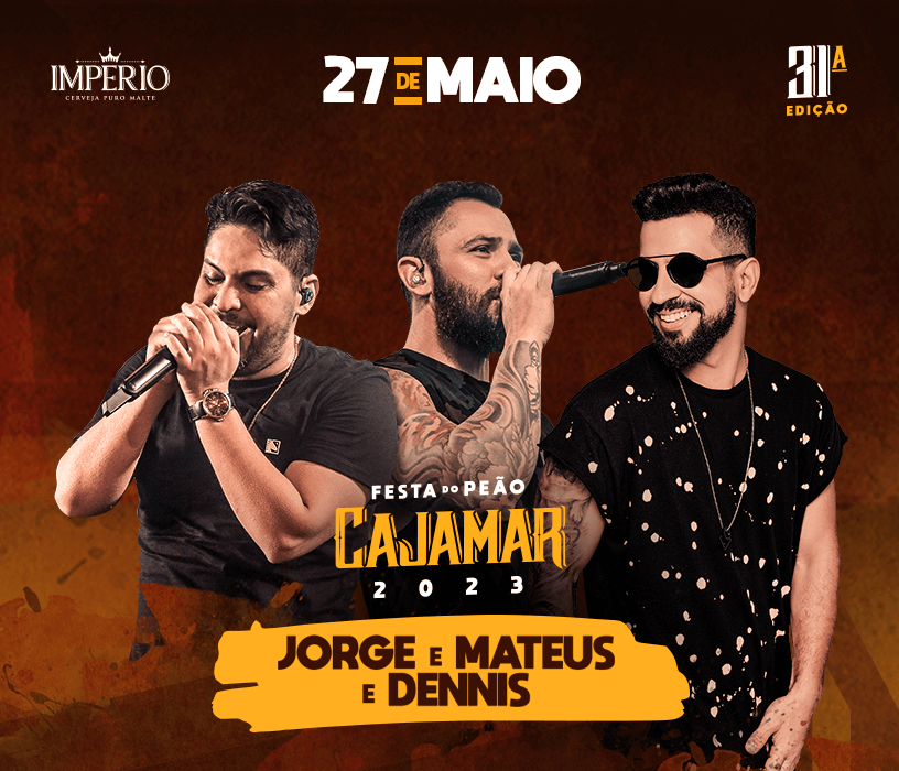 A dupla Jorge & Mateus e o DJ Dennis voltam ao palco do maior rodeio da Região Metropolitana do estado de São Paulo. 